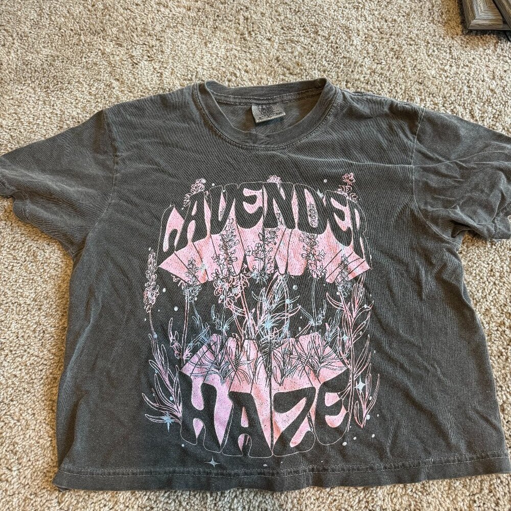 Lavender Haze cropped shirt